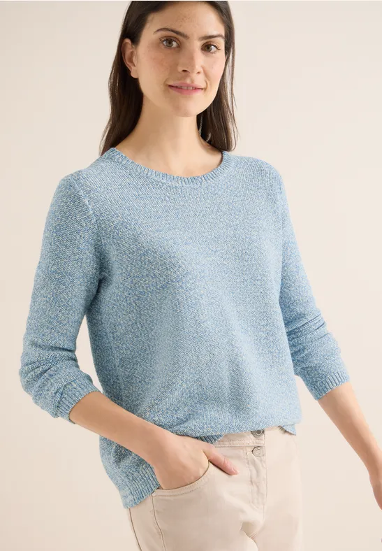 Space Dye Pullover cloud blue