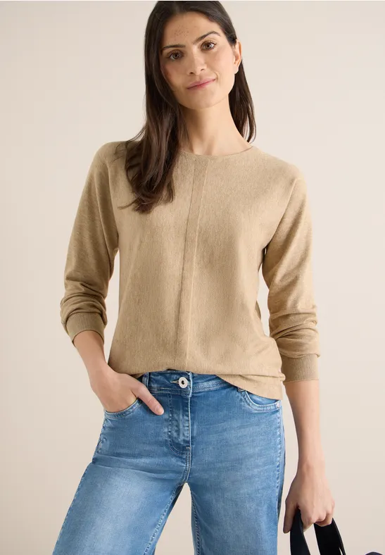 Dolman Pullover golden camel melange