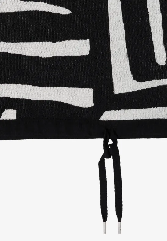 Jacquard Pullover Black