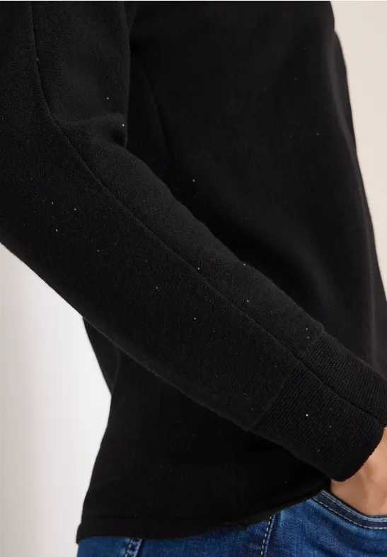 Pull à effet scintillant Black