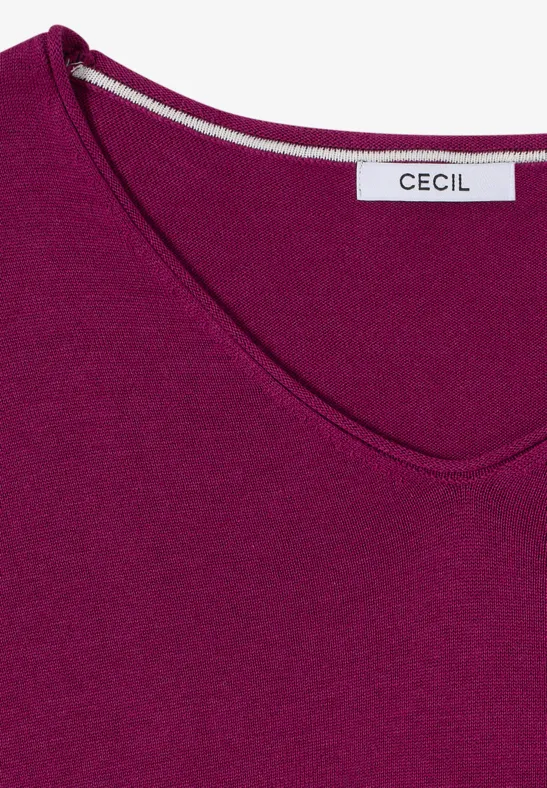 Pull basique magenta purple