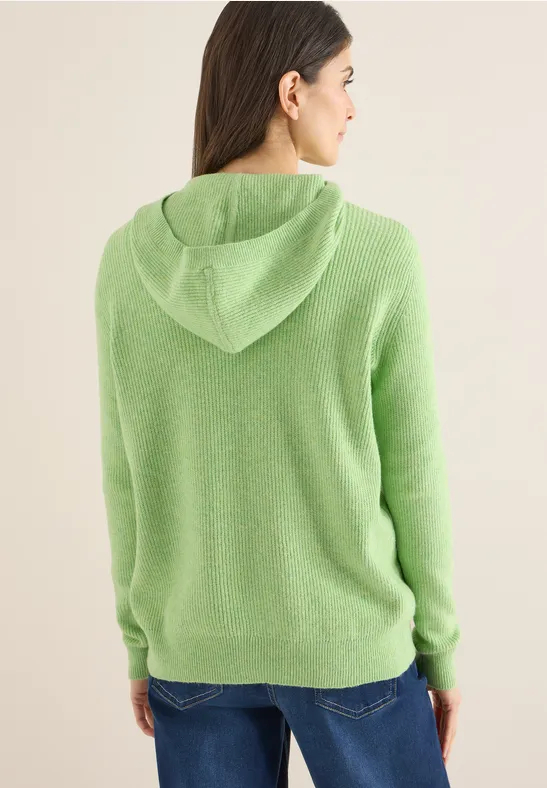 Softer Kapuzenpullover bamboo green melange