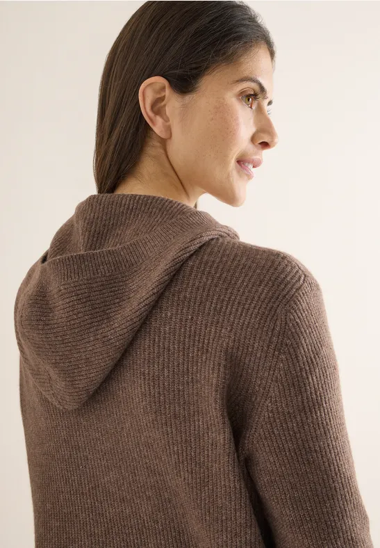 Softer Kapuzenpullover urban taupe melange