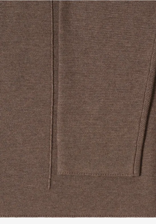 Strukturpullover coffee taupe