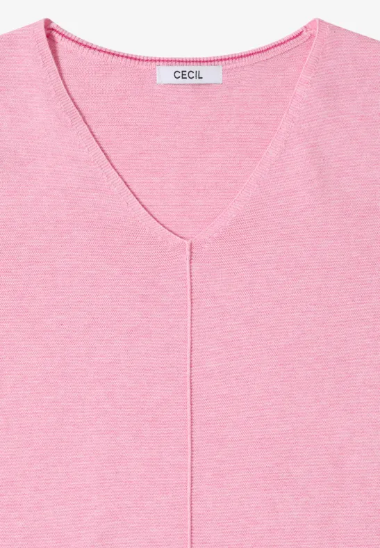 Strukturpullover flamingo rose