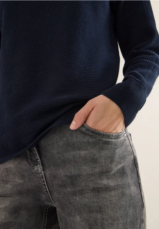 Pull-over structuré Dolman universal blue