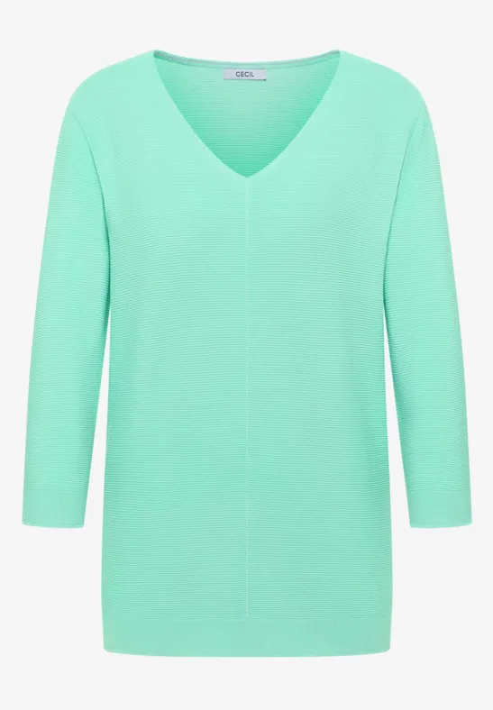 Pull structuré jelly mint