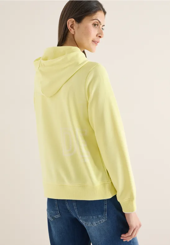 Hoodie avec backprint iced yellow