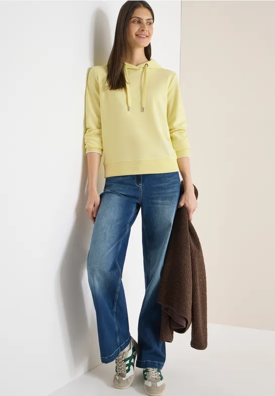 Hoodie avec backprint iced yellow