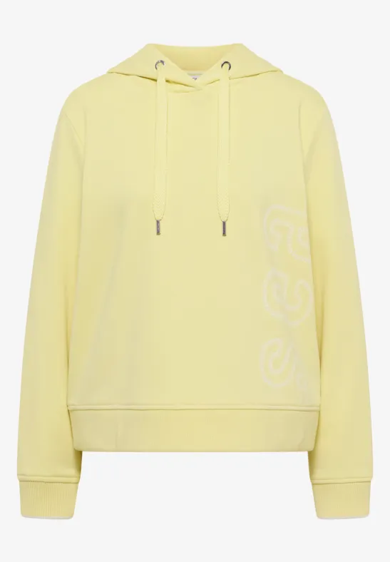 Hoodie avec backprint iced yellow