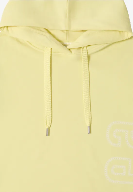 Hoodie avec backprint iced yellow