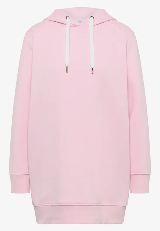 Lange hoodie light blush rose