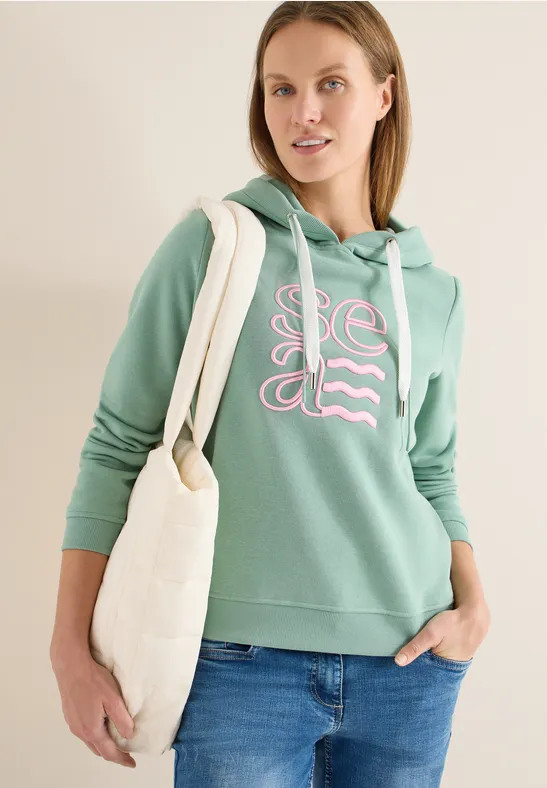 Hoodie met artwork smoke salvia