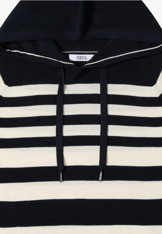 Hoodie à rayures structurées universal blue