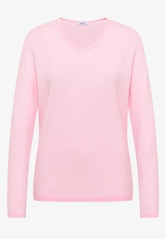 Pulls deux tons light blush rose