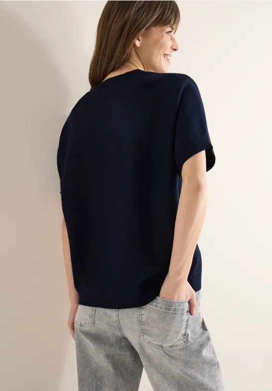 Pull-over en couleur unie universal blue