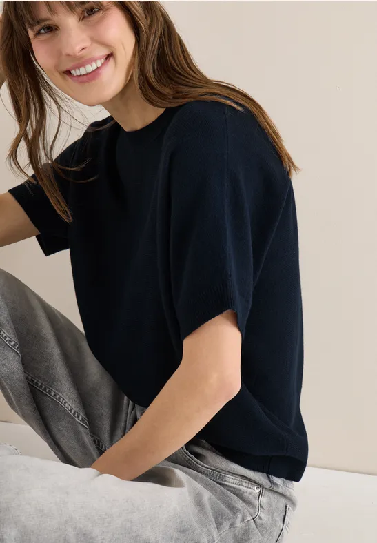 Pull-over en couleur unie universal blue