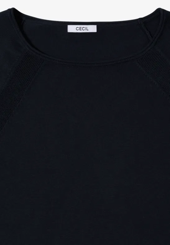 Trui met structuurdetails universal blue