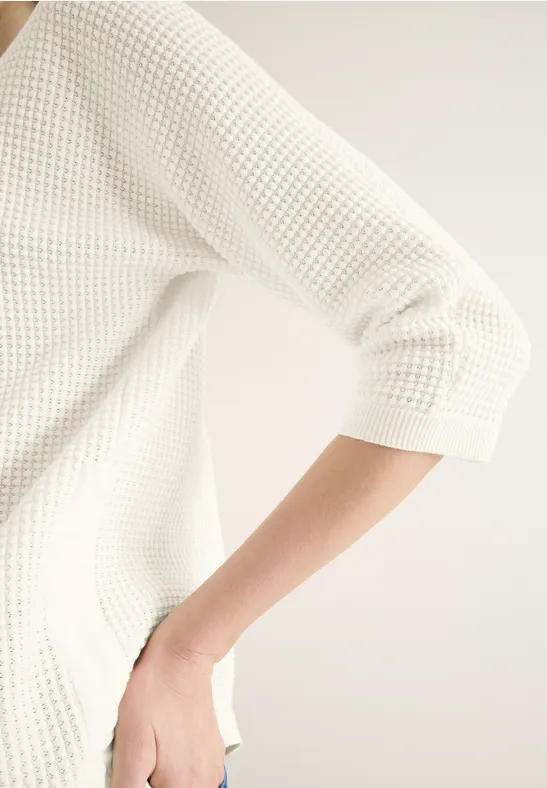 Doman trui raw sand beige