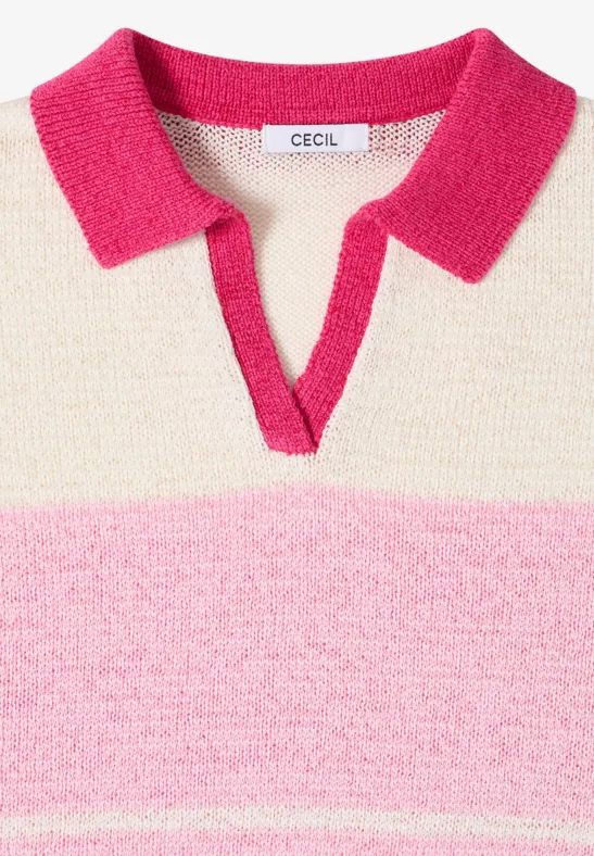 Polo pullover light blush rose