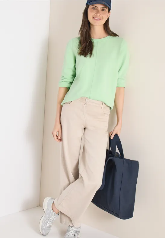 3/4- Arm Sweatshirt mit Tunnelzug juicy lime