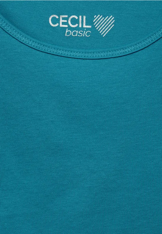 Basic Tanktop cool lagoon blue