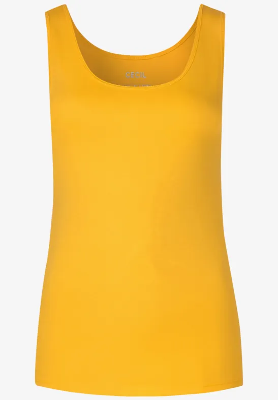 Débardeur basique mango yellow