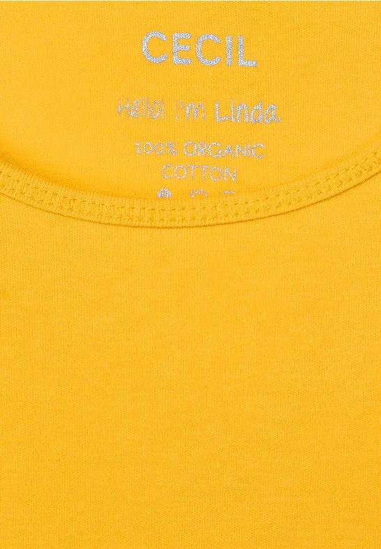 Débardeur basique mango yellow