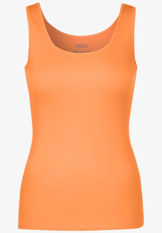 Débardeur basique cantaloupe orange