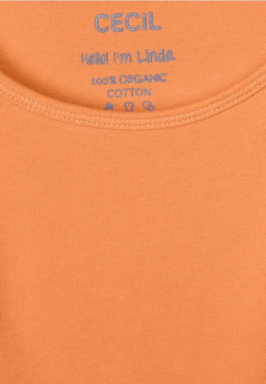 Débardeur basique cantaloupe orange