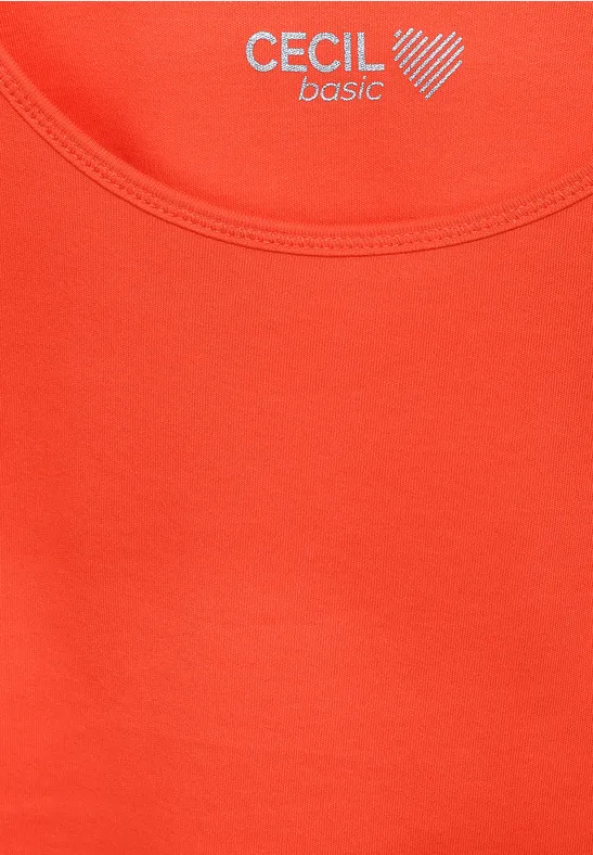 Débardeur basique papaya orange