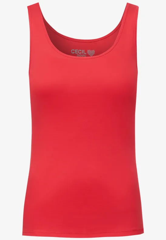 Basic Tanktop poppy red