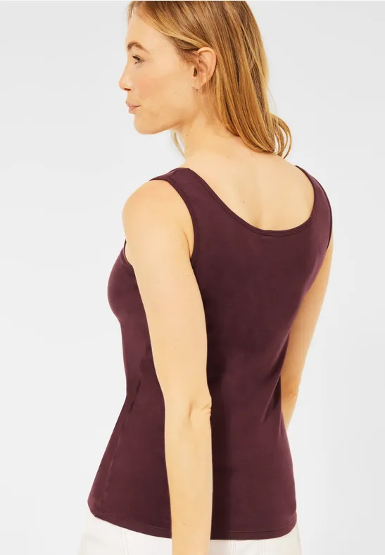 Basic Tanktop red grape