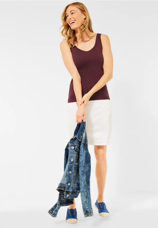 Basic Tanktop red grape