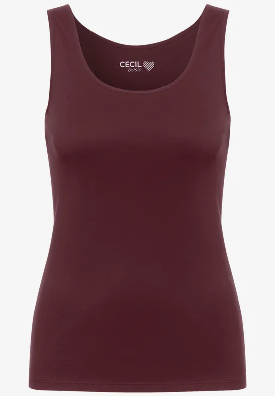 Basic Tanktop red grape