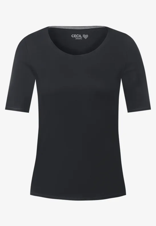 Shirt met halve mouw carbon grey