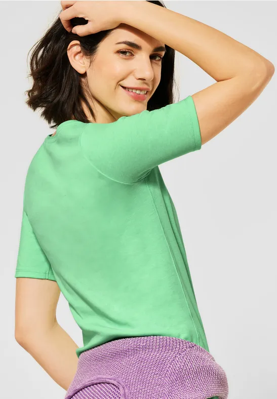 Chemise à manches courtes en Néon neon bud green