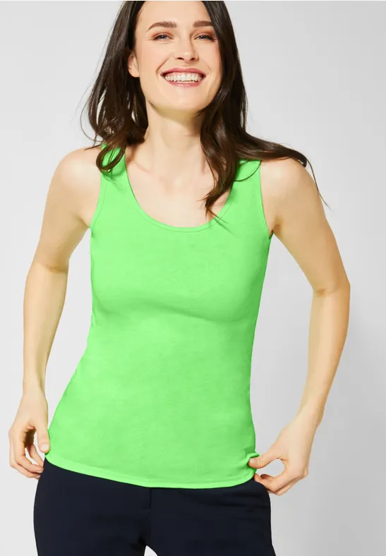 Top im Neon-Design neon clover green