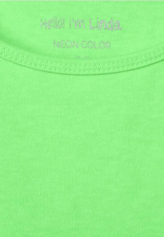 Top im Neon-Design neon clover green