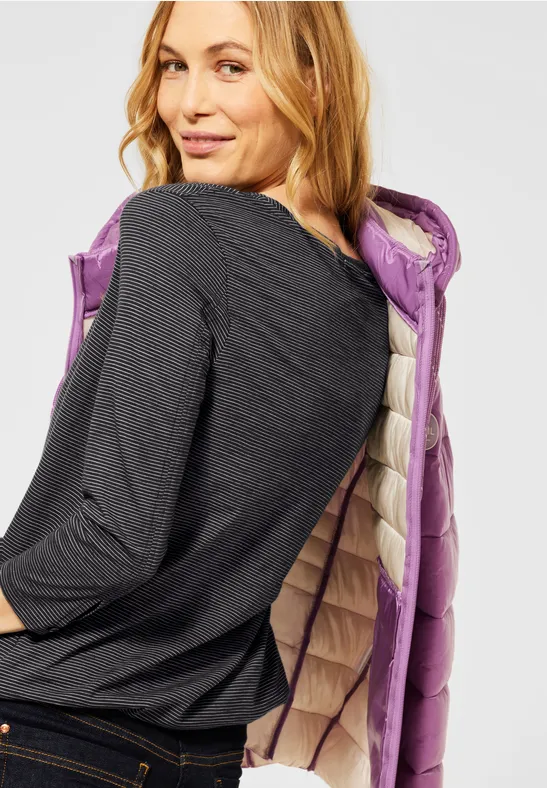 Shirt met 3/4-mouwen carbon grey