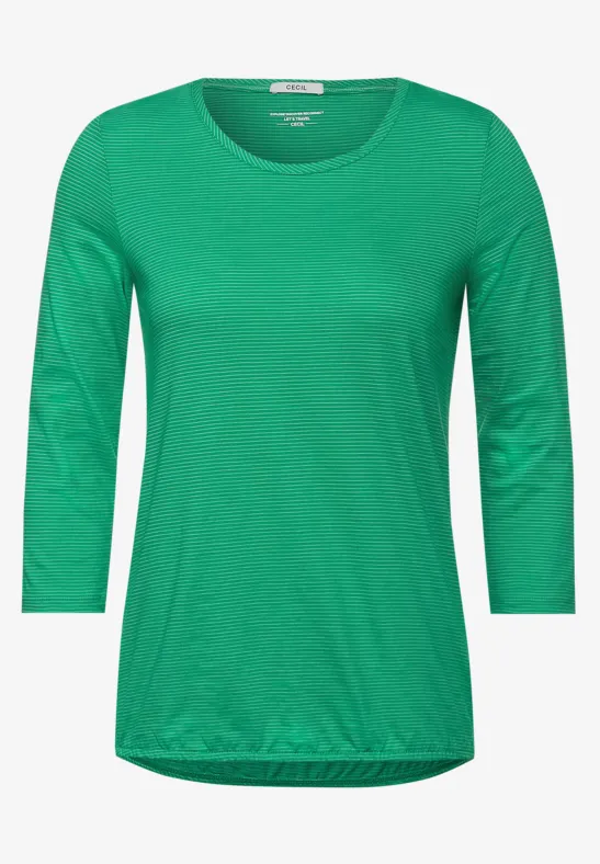 Shirt met 3/4-mouwen spearmint green