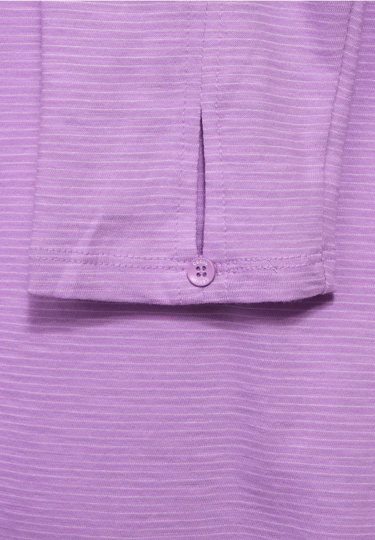 Shirt met 3/4-mouwen soft violet