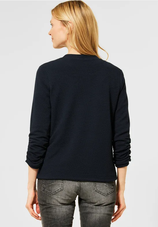 Effen sportief shirtjack deep blue
