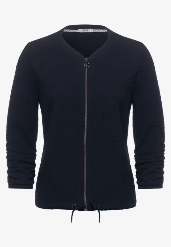 Effen sportief shirtjack deep blue