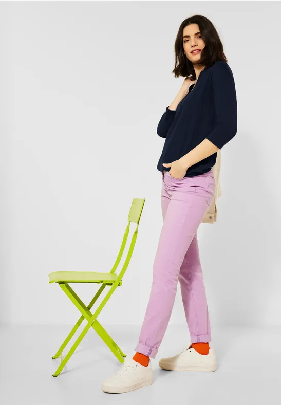 T-shirt avec fil flammé deep blue