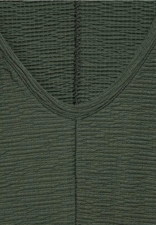 T-shirt en Seersucker décontracté soft khaki