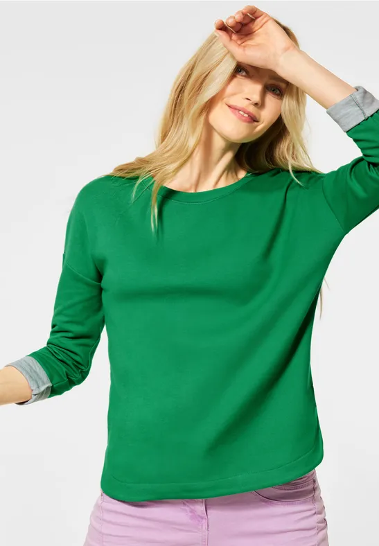 Shirt met dubbelzijdige stijl spearmint green