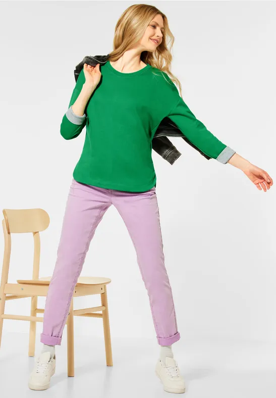Shirt met dubbelzijdige stijl spearmint green