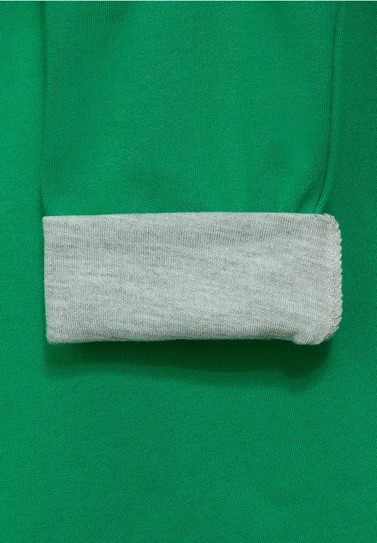 Shirt met dubbelzijdige stijl spearmint green
