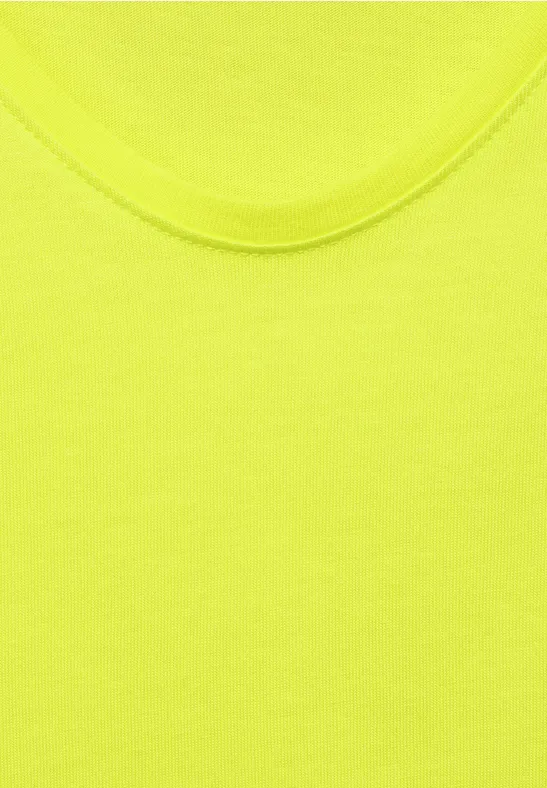T-shirt avec détails smockés sunny lime